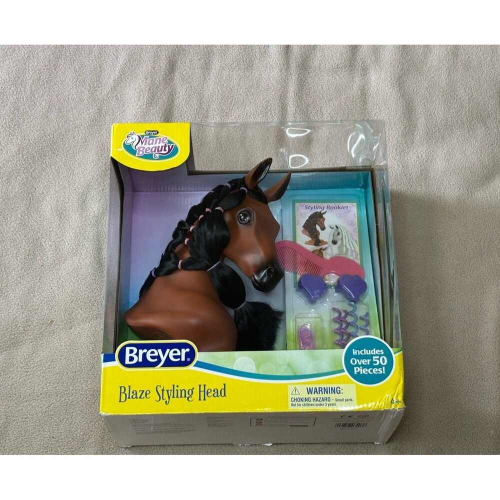 Breyer Mane Beauty Blaze Styling Head bay (Brown/Black) Horse Doll NIB #7403